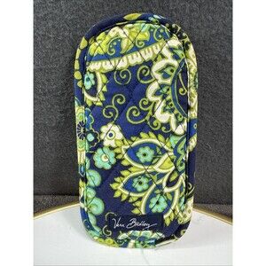 Vera Bradley Soft Glasses Readers Case Paisley Navy Green Retired Pattern Lined